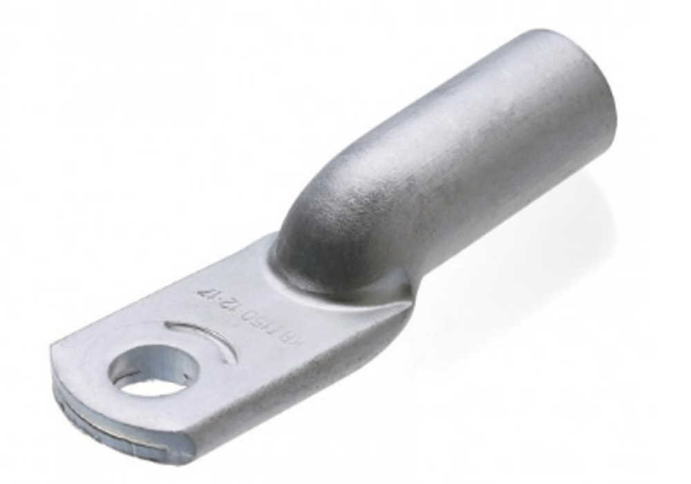 Клемма болтовая толстая Алюминь d=10 квадратная под прессовку 50-10-9