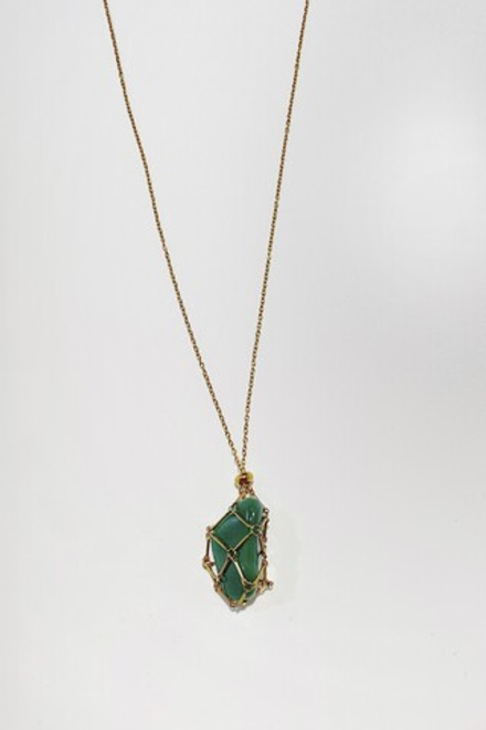 Авоська-подвеска для кристаллов золотистая L