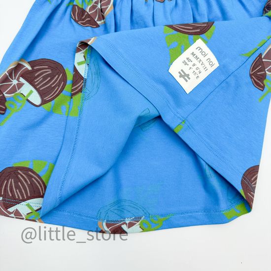 Платье хлопковое "Moi Noi" Кокосы на ярко-синем