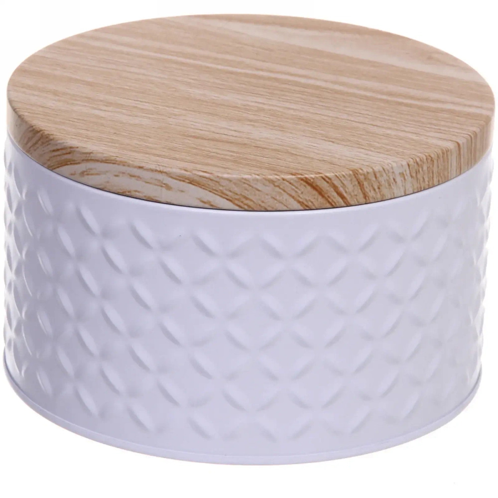 Банка жестяная «Kitchen romance» 800мл 13,5*7,5cм, белая