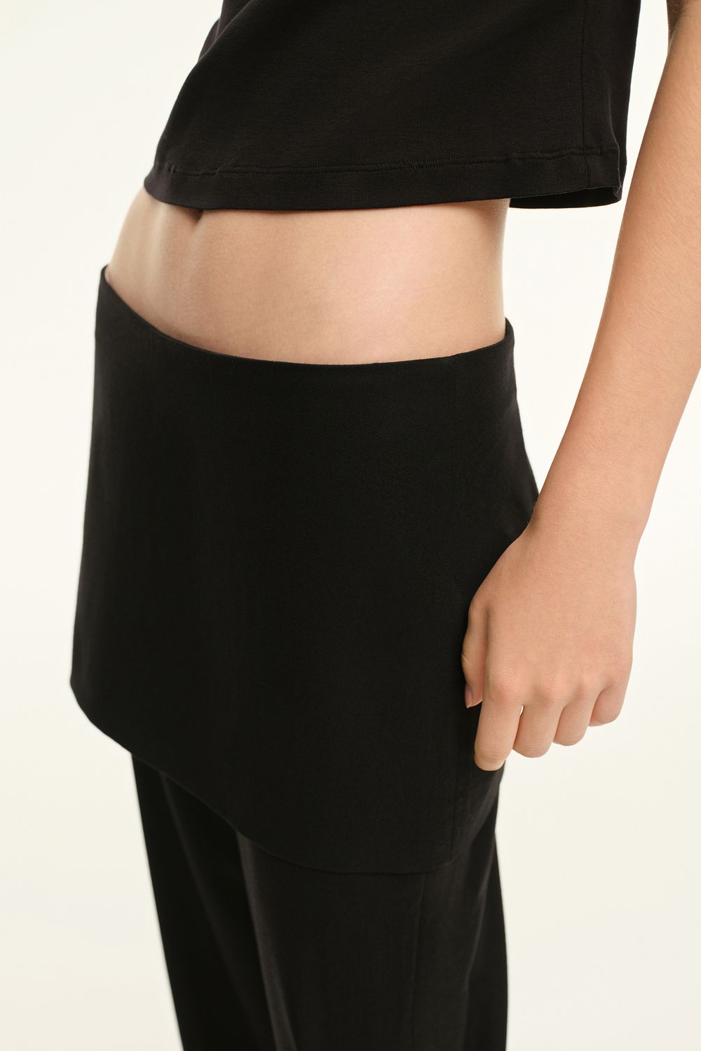 Брюки с юбкой (DualWalk), черные