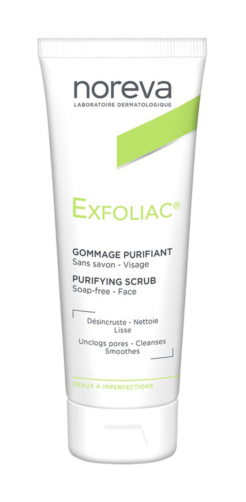 Норева Эксфолиак Очищающий скраб для лица Noreva Exfoliac Gommage Purifiant 50 мл