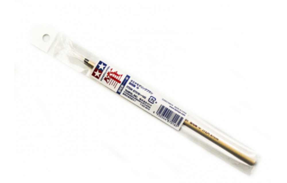 TAMIYA Кисточка круглая, тонкая (конский волос, ручка дерево)