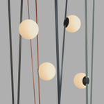 DK5553-BK Cветильник для трека-ремня Belty, серия Orb, со светодиодом, D180*H181мм, 48V DC, 10W, RA90, 120°, 3000K, IP20, белый, акрил