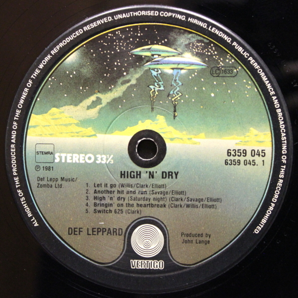 Def Leppard / High 'N' Dry (LP)