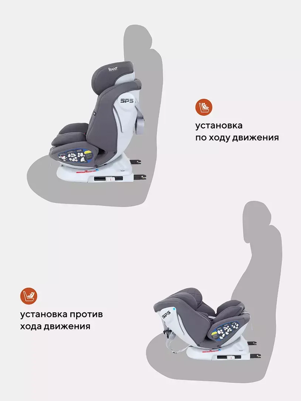 Автокресло Rant Nitro new isofix группа 0/1/2/3 (0-36 кг)