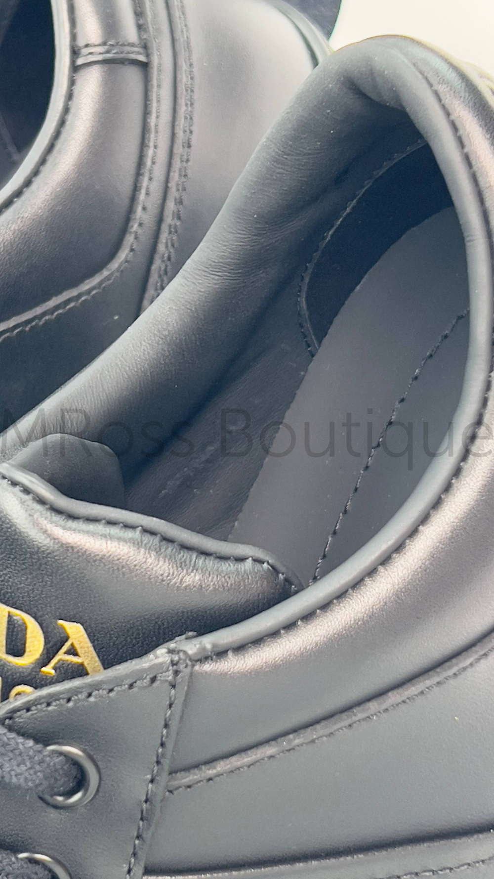 Кожаные мужские кроссовки Prada Downtown