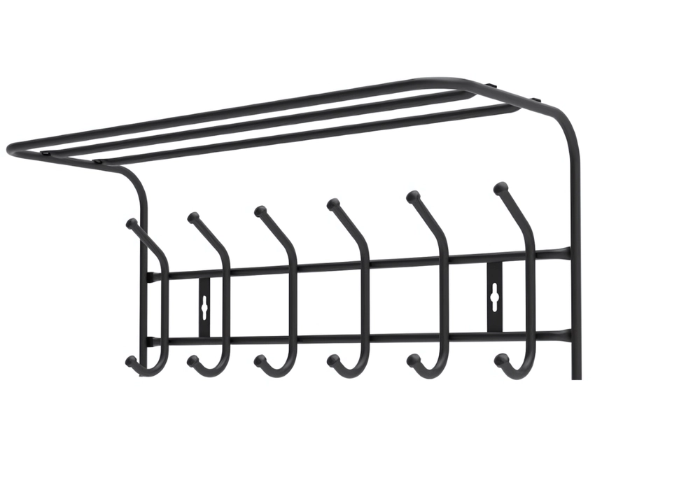 Вешалка настенная ВП6М (ВП6М/Ч черный)