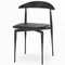 Стул Tor, черный с черной спинкой