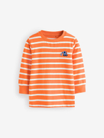 Лонгслив для мальчика Next B40-452, 3 шт., Оранжевый, Синий, Молочный