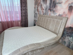 Наматрасник INVA защитный стеганный с бортиком 90 х 200 см / бежевый