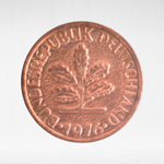 Germany, 1 Pfennig, 1976, (Munich Mint - "D"), VF