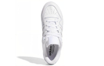 Adidas originals Rivalry Low leather non-slip lightweight low-top sneakers for men and women the same white