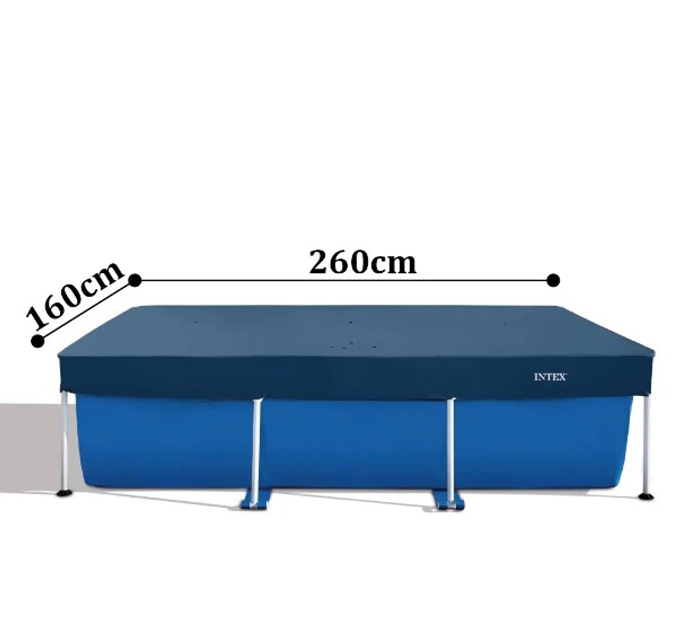 Тент для каркасного бассейна Rectangular Frame Pools 260х160 см (Intex 28036)