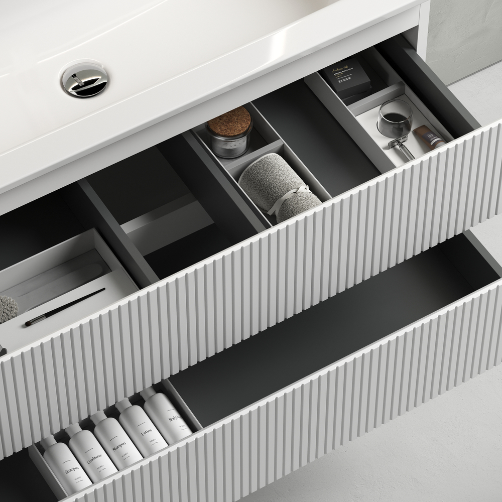 Тумба подвесная под раковину Sancos Snob T, Bianco 1195х445х500