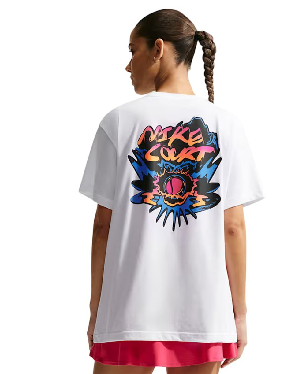 Женская теннисная футболка Nike Slam Dri-FIT Tennis - white