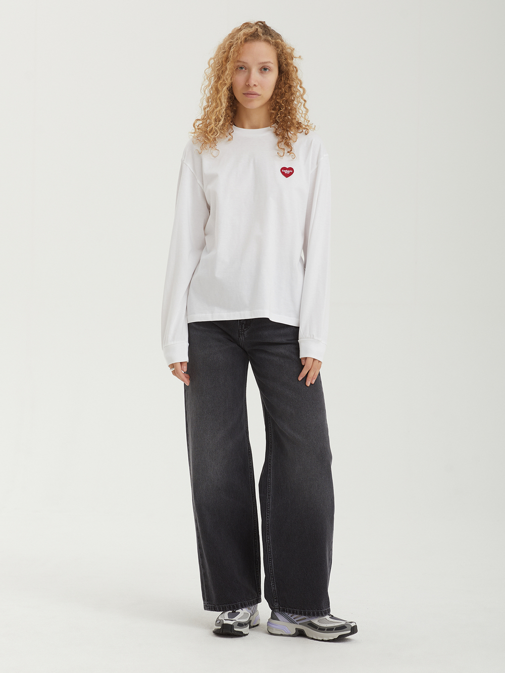 Джемпер W' L/s Heart Patch T-shirt