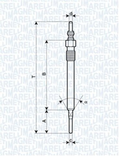 MAGNETI MARELLI - 062900061304-MAN - Glow Plug