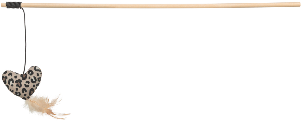Удочка -дразнилка "Сердце" с кошачьей мятой, 50 см, Trixie