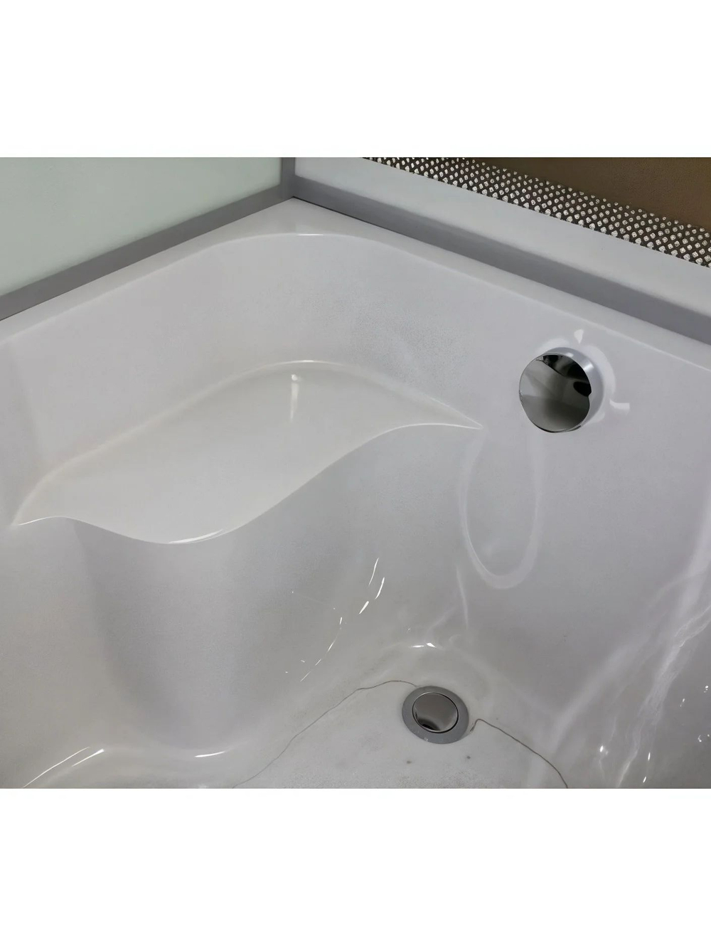 Душевая кабина RIVER  NARA 150/80/55 MT 150х80 см,  матовое стекло, поддон высокий, крыша