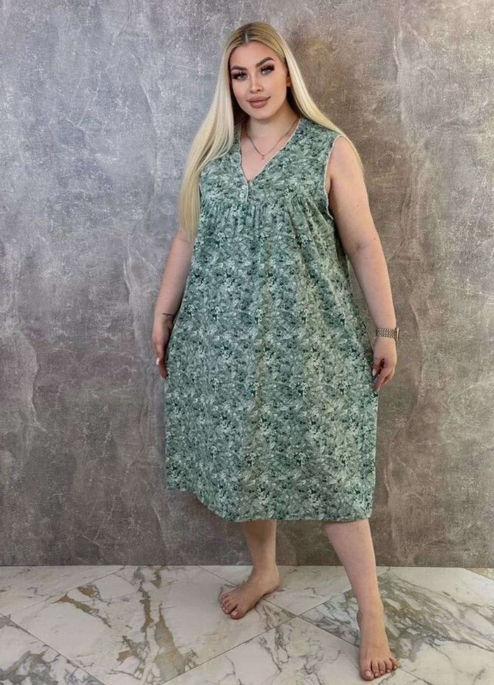 Сорочка х/б без рукава (норма) Н0001