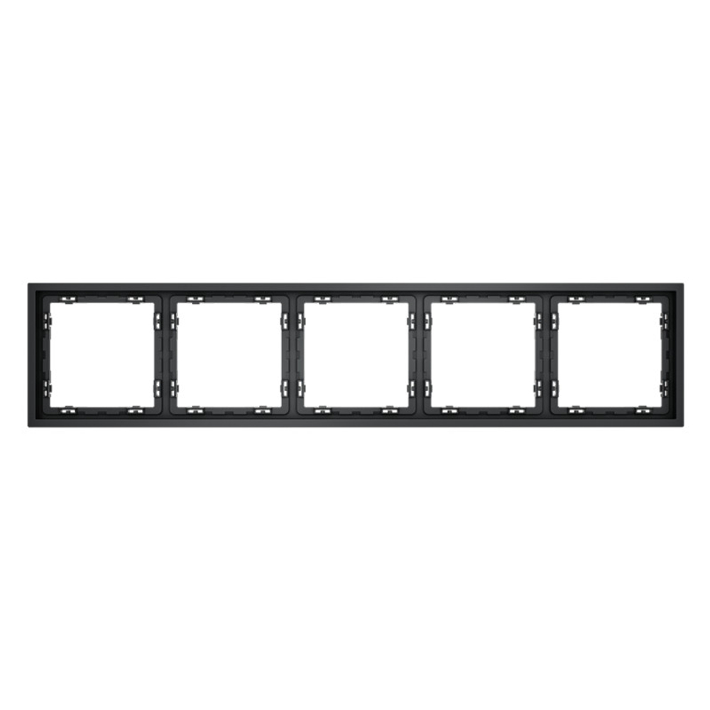 Рамка пластиковая VOLTUM S70 на 5 постов, (графит)