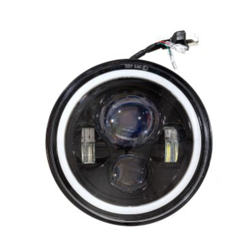 Фара светодиодная OFF ROAD 180*180*85мм круглая 12V/24V 40W 6000К Skyway 4 диода Б+Д Лада Niva