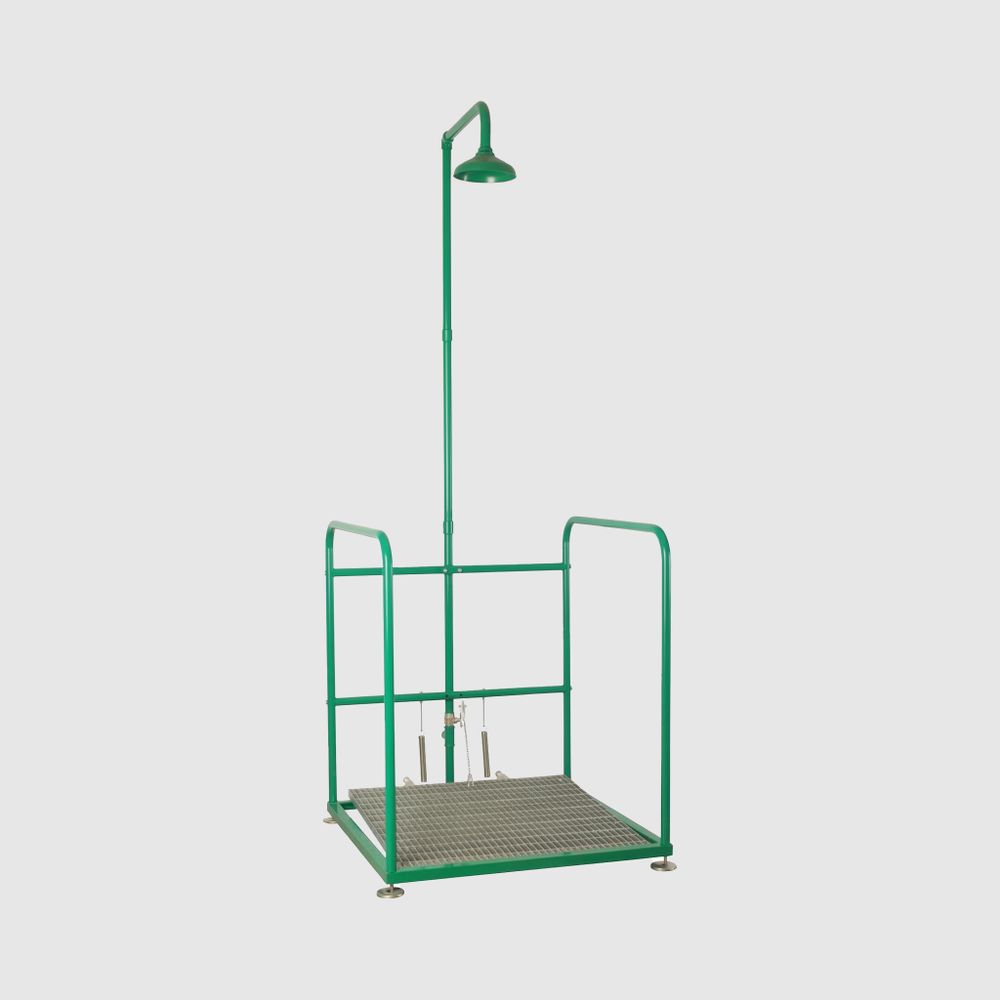 Аварийная платформа с душем оцинк. сталь/полипропилен BOCCHISF SCP800 зеленый