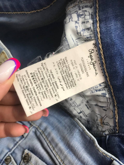 Джинсы Pepe Jeans узкие, маркировка 26/32, визуально 42 размер