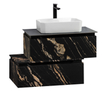 Мебель для ванной со столешницей и накладной раковиной Cezares SLIDER 80 Черный фьюжн SLIDER-800-1C-SO-NF-P