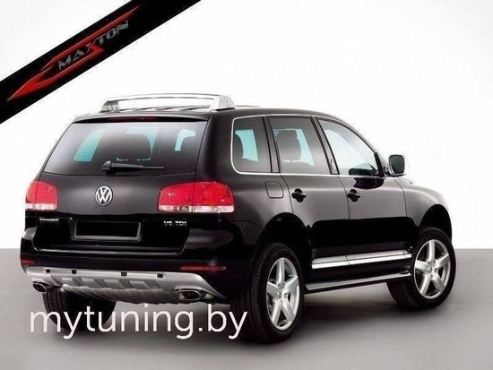 Накладка на бампер задний для VOLKSWAGEN Touareg I 02-06, King Kong