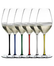 Riedel Fatto a Mano Набор фужеров Champagne Wine Glass 445мл с разноцветными ножками - 6шт