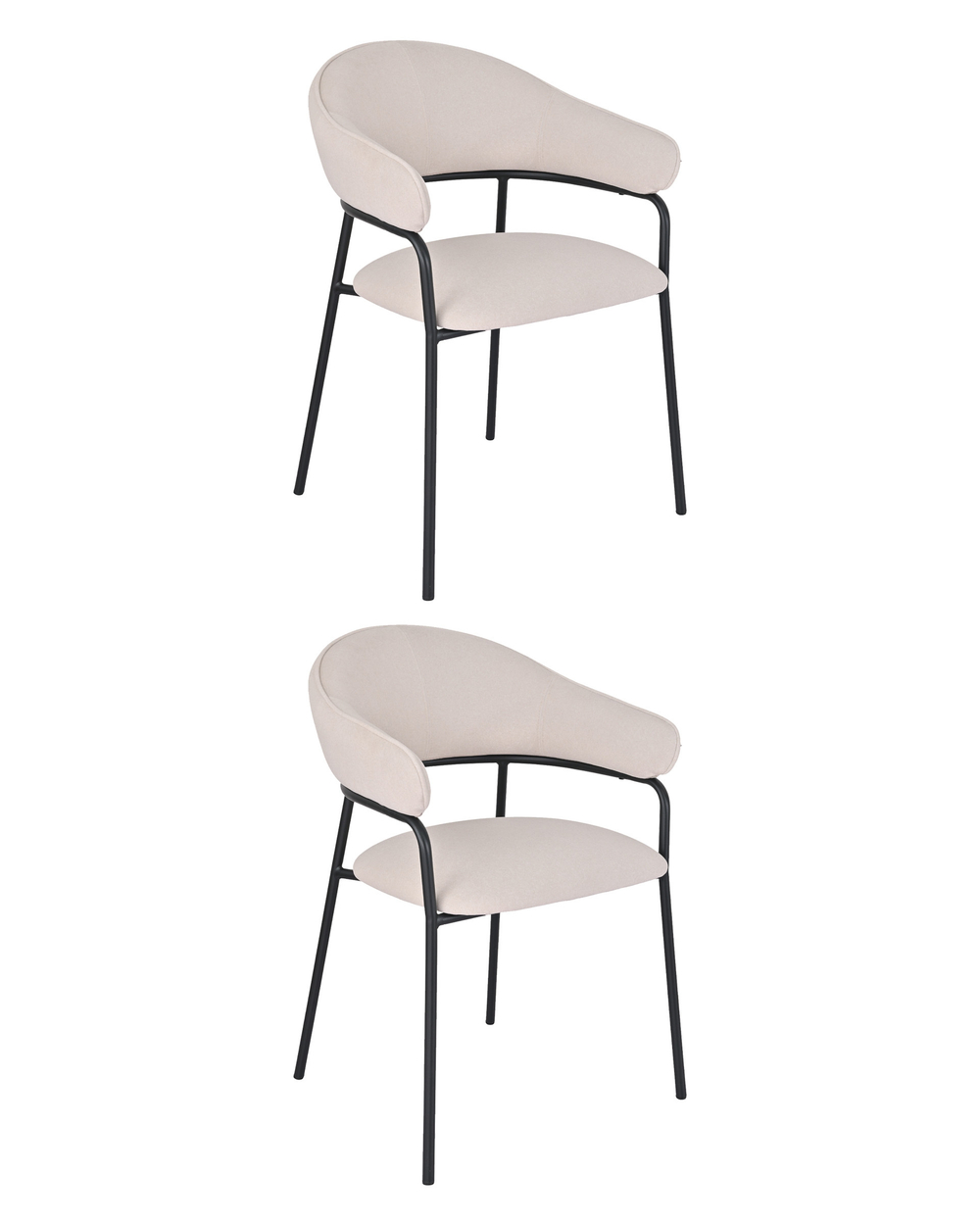 Стул обеденный Leya кремовый 2 шт.