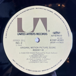 Винтажная виниловая пластинка LP Bill Conti Rocky III Motion Picture Score (Japan 1982) (Obi) Eye Of The Tiger