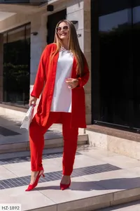 Костюм тройка HZ-1888 Фабрика Моды