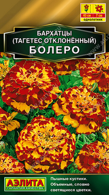 Бархатцы "G. Болеро" 7шт., Россия.