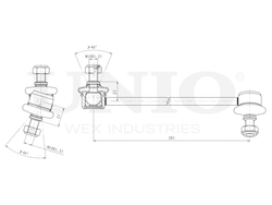 Стойка стабилизатора передняя правая UNIO SSP-50024