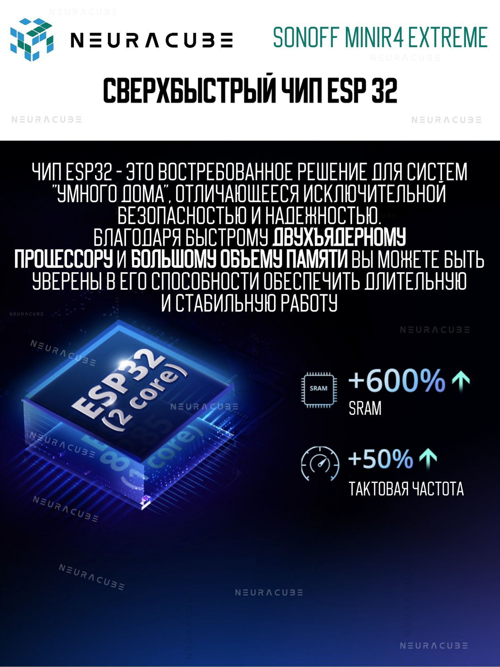 WiFi Реле Sonoff MINIR4 Extreme, 10А/2200Ватт (Работает с Алисой)