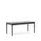 Раздвижной стол Lenon черный из шпона и массива дуба 160(240)x90