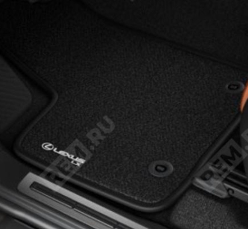 Комплект штатных текстильных ковров салона, черные для Lexus LX600 (2021-) PW21060029