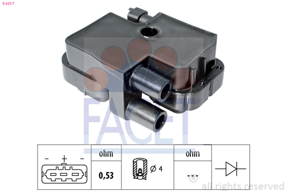 FACET - 96317-FAC - Ignition Coil