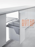 Мусорный контейнер - UK STYLE, 464x490x470 мм, 1x17L+1x28L