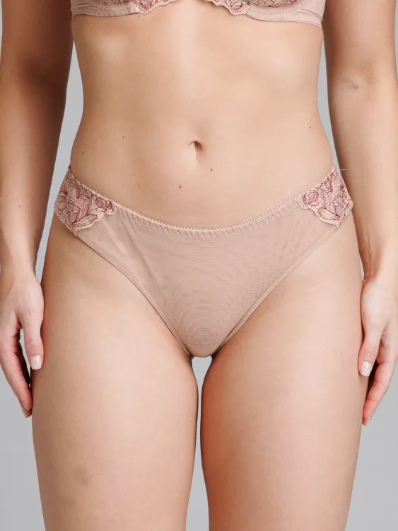 Трусы Zebra бразилиана (скин/бургундия)