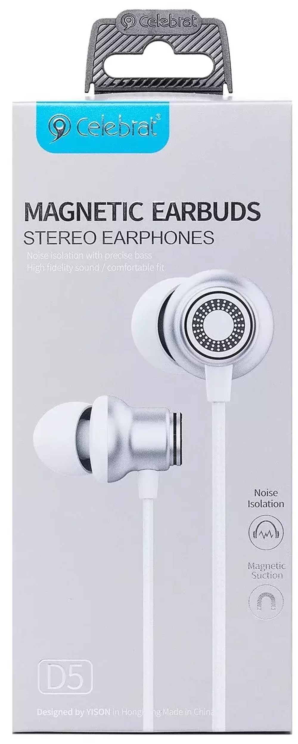 Наушники Celebrat D5 silver