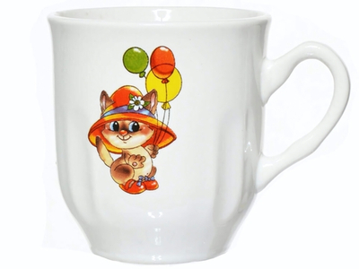 Кружка 210мл Котенок с шариками