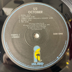 Винтажная виниловая пластинка LP U2 October (USA 1983) With A Shout