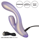 Сиреневый вибратор-кролик GKiss - 19 см. (Цвет: сиреневый)