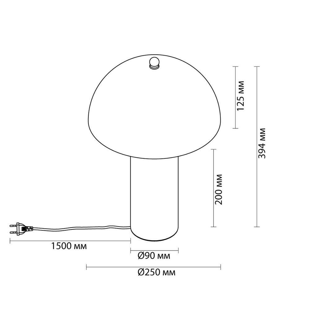 Настольная лампа Rufina