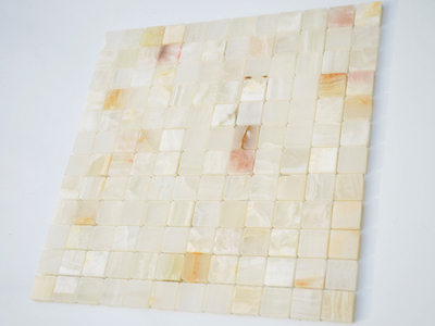 Мозаика LeeDo Caramelle: Pietrine - Onice Jade Bianco полированная 29,8x29,8х0,7 см (чип 23х23х7 мм)