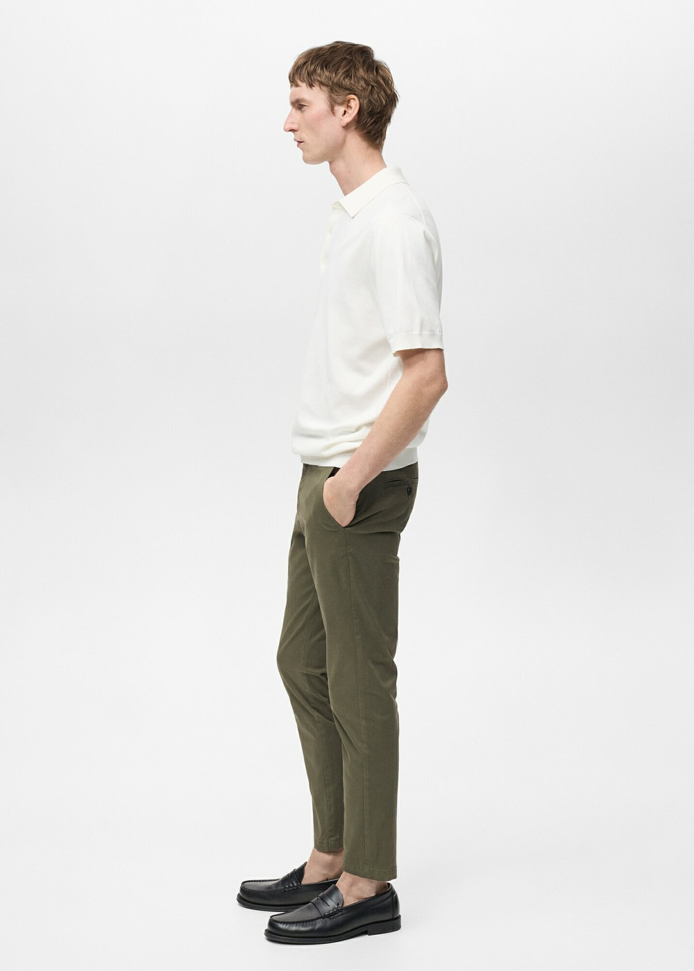 Укороченные брюки-чинос Prato tapered fit